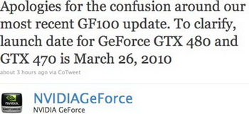 GeForce GTX 480 and GeForce GTX 470 